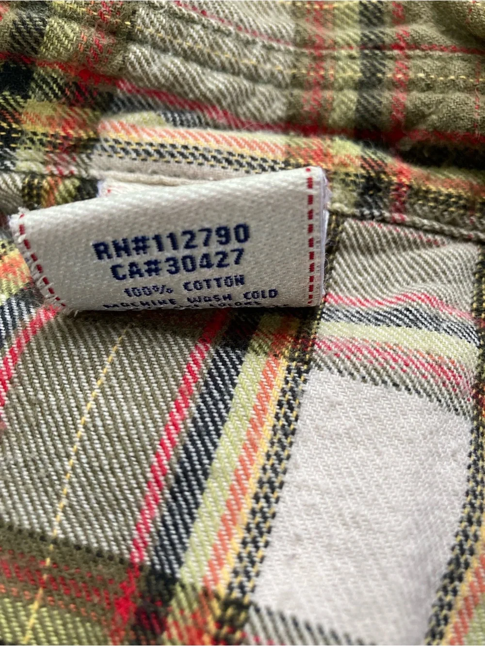 True Religion Men’s Western Pearl Snap Plaid Flannel Shirt Size M